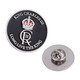 King Charles Coronation III Pin Badge Enamel - Black & Silver